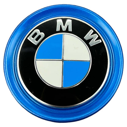 Calota Central Roda BMW X5 Híbrido G05 2021 2022 Tampão Azul