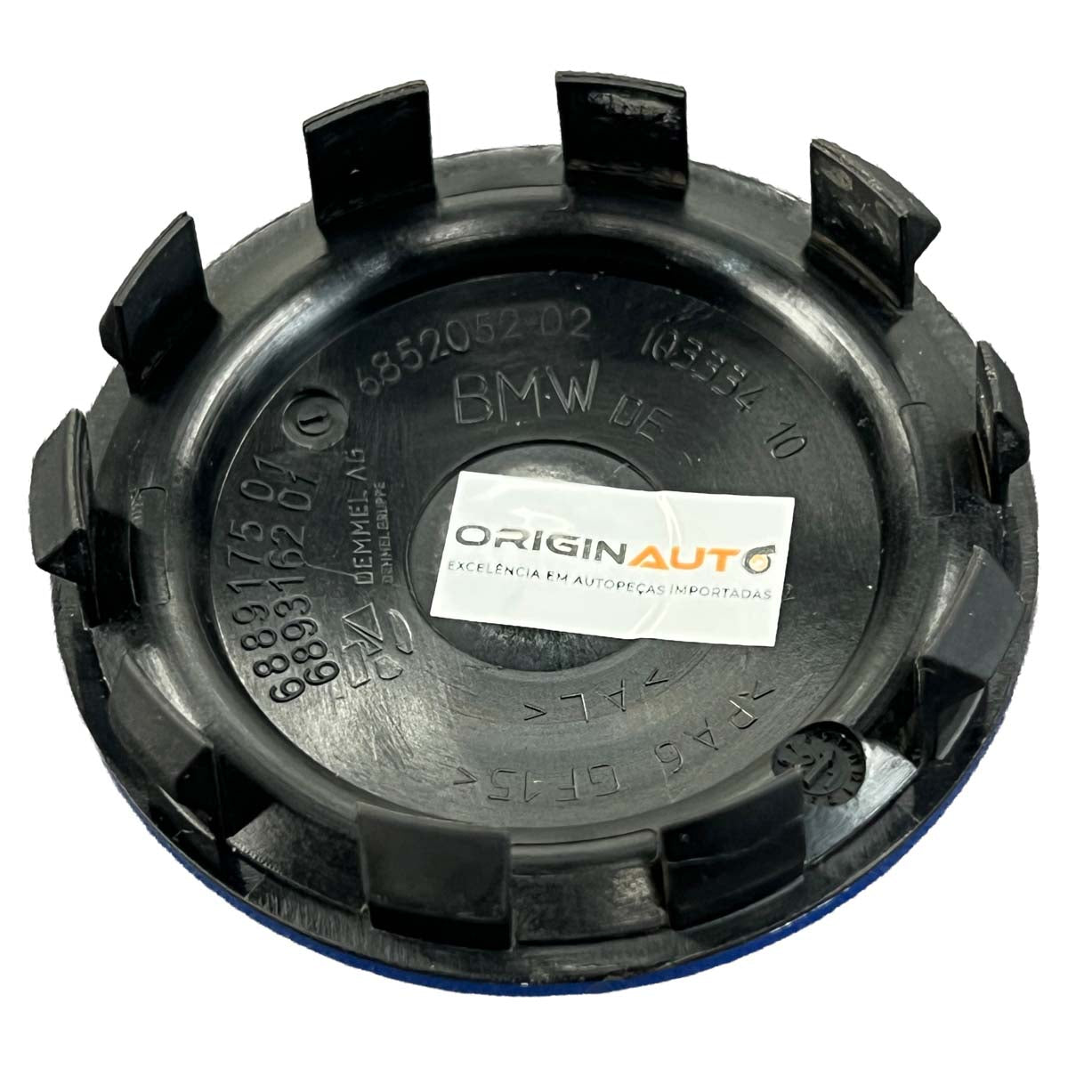 Calota Central Roda BMW X5 Híbrido G05 2021 2022 Tampão Azul