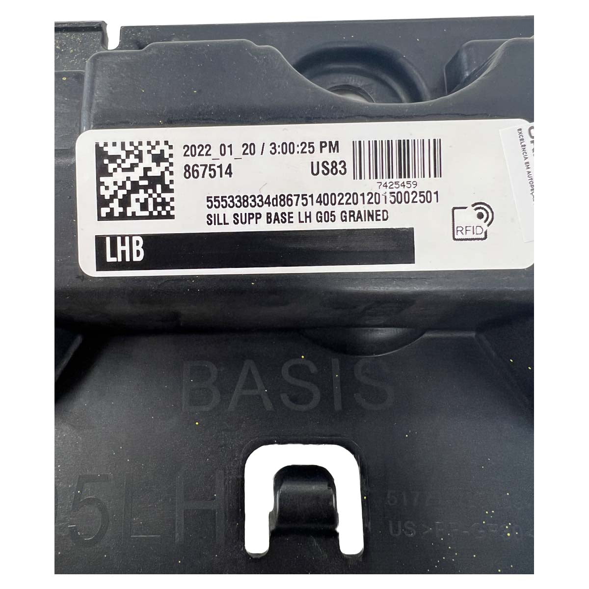 Guia Suporte Spoiler Caixa Ar BMW X5 2021 2022 2023 Esquerdo