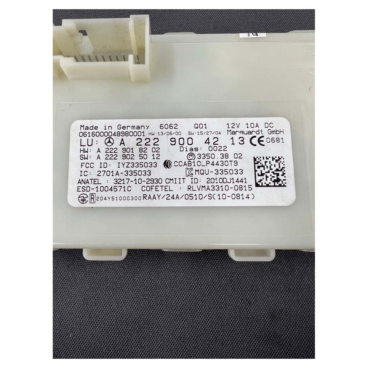 Módulo Central Keyless Chave Mercedes GLC 250 2016 2017 2019