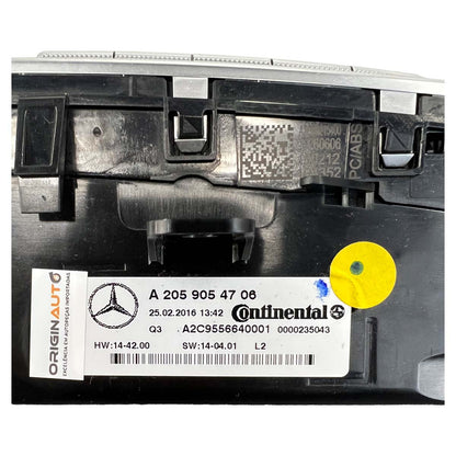 Comando Botão Ar Condicionado Mercedes GLC 250 2016 2019
