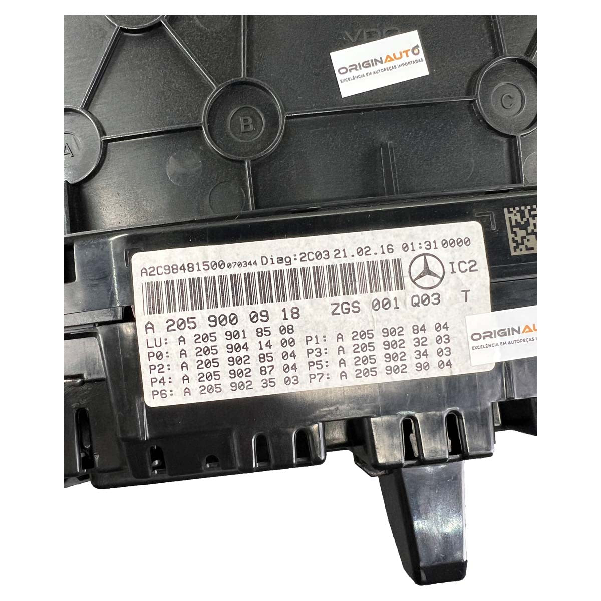 Painel Instrumentos Mercedes GLC 250 2016 2017 2018 2019