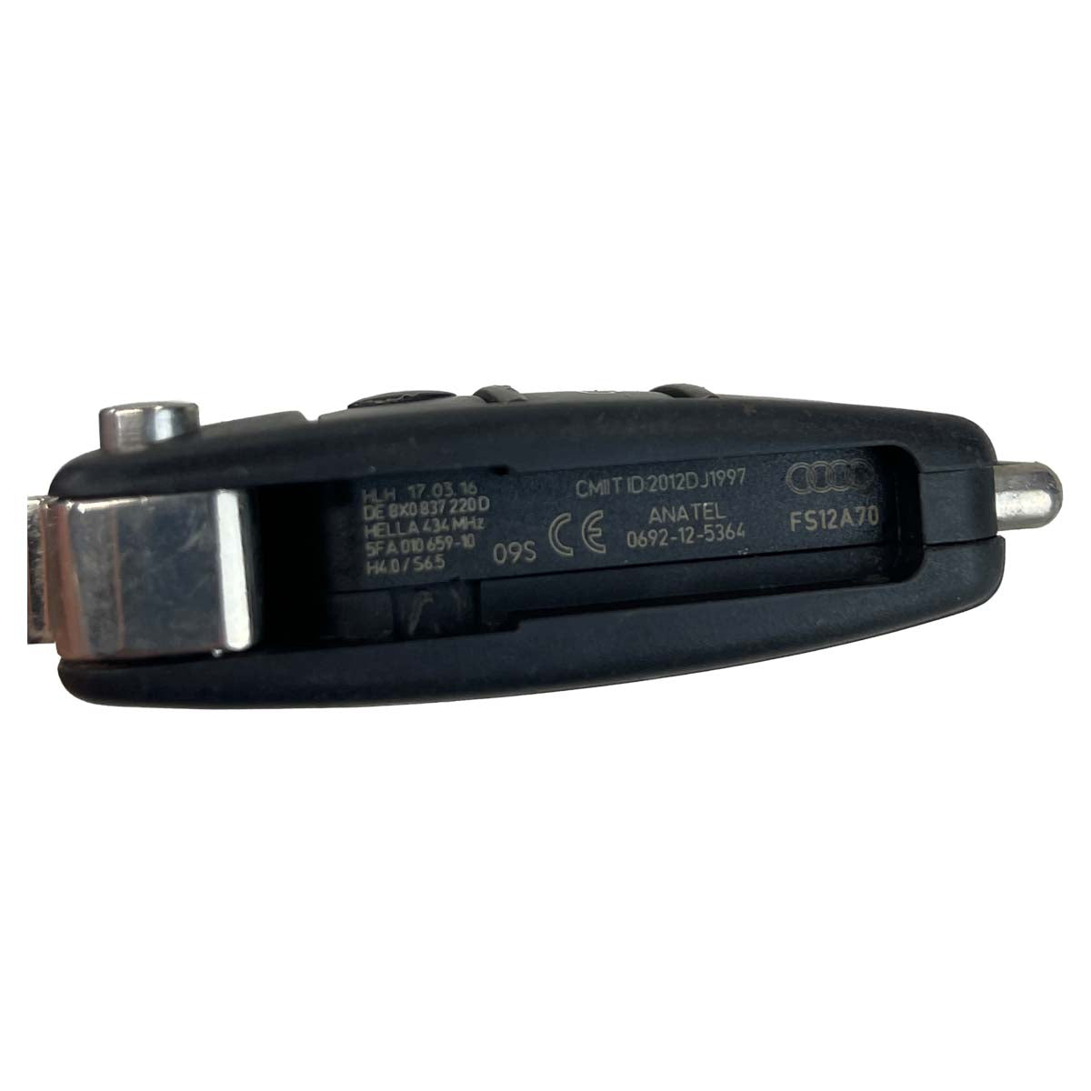 Capa Chave Carcaça Canivete Audi A3 Sedan 2014 FS12A70