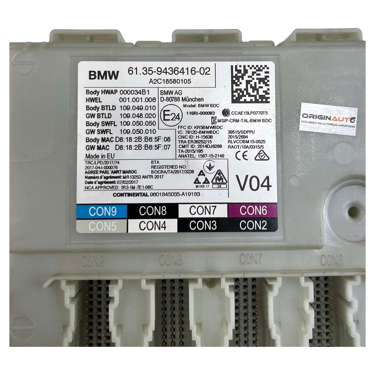 Módulo Conforto BMW 530e 540i G30 2019 2020 2021 2022 BDC