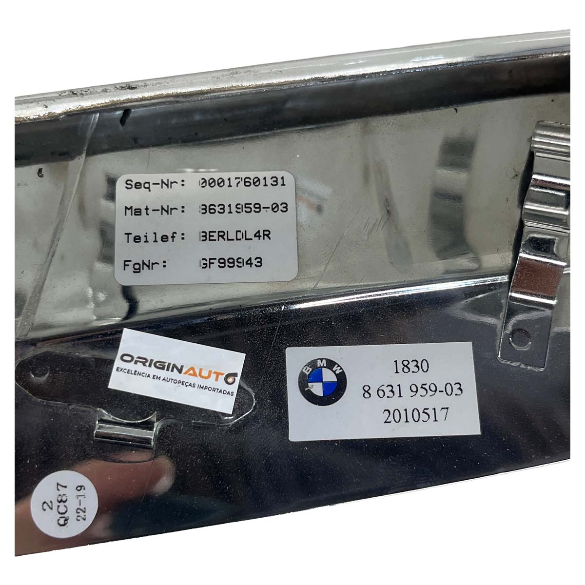 Ponteira Escape BMW 530e 540i G30 2019 2020 2021 2022 Par