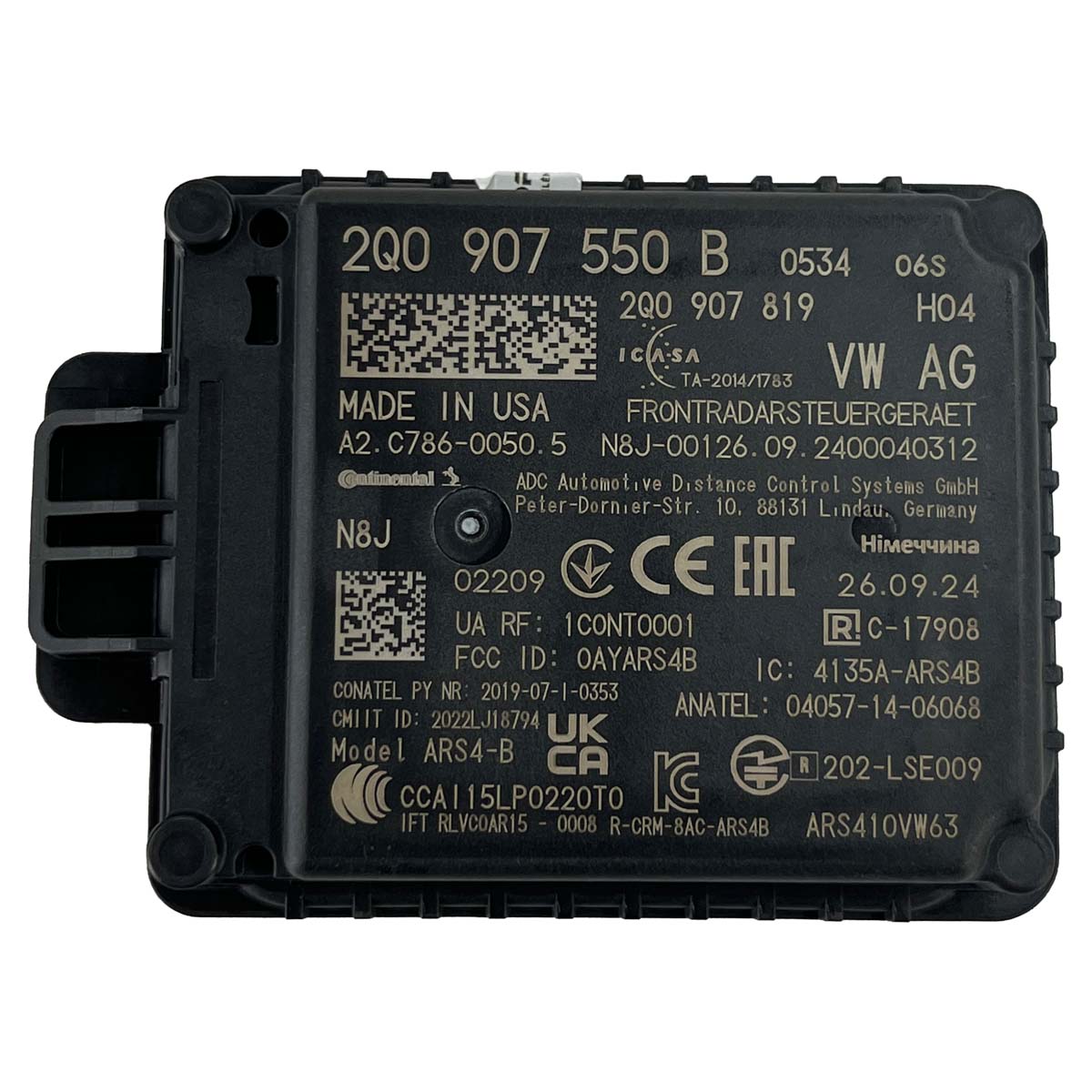 Módulo Sensor Radar ACC VW Tiguan Taos 2022 2023 2024 2025