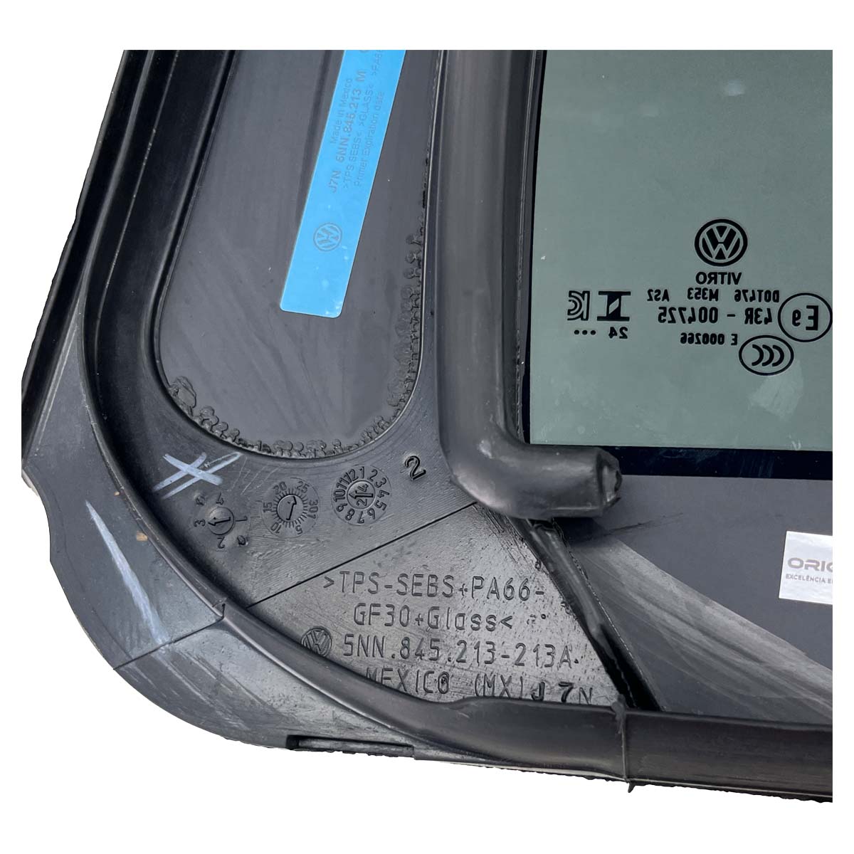 Vidro Vigia VW Tiguan Allspace 2022 2023 2024 2025 Traseiro Esquerdo