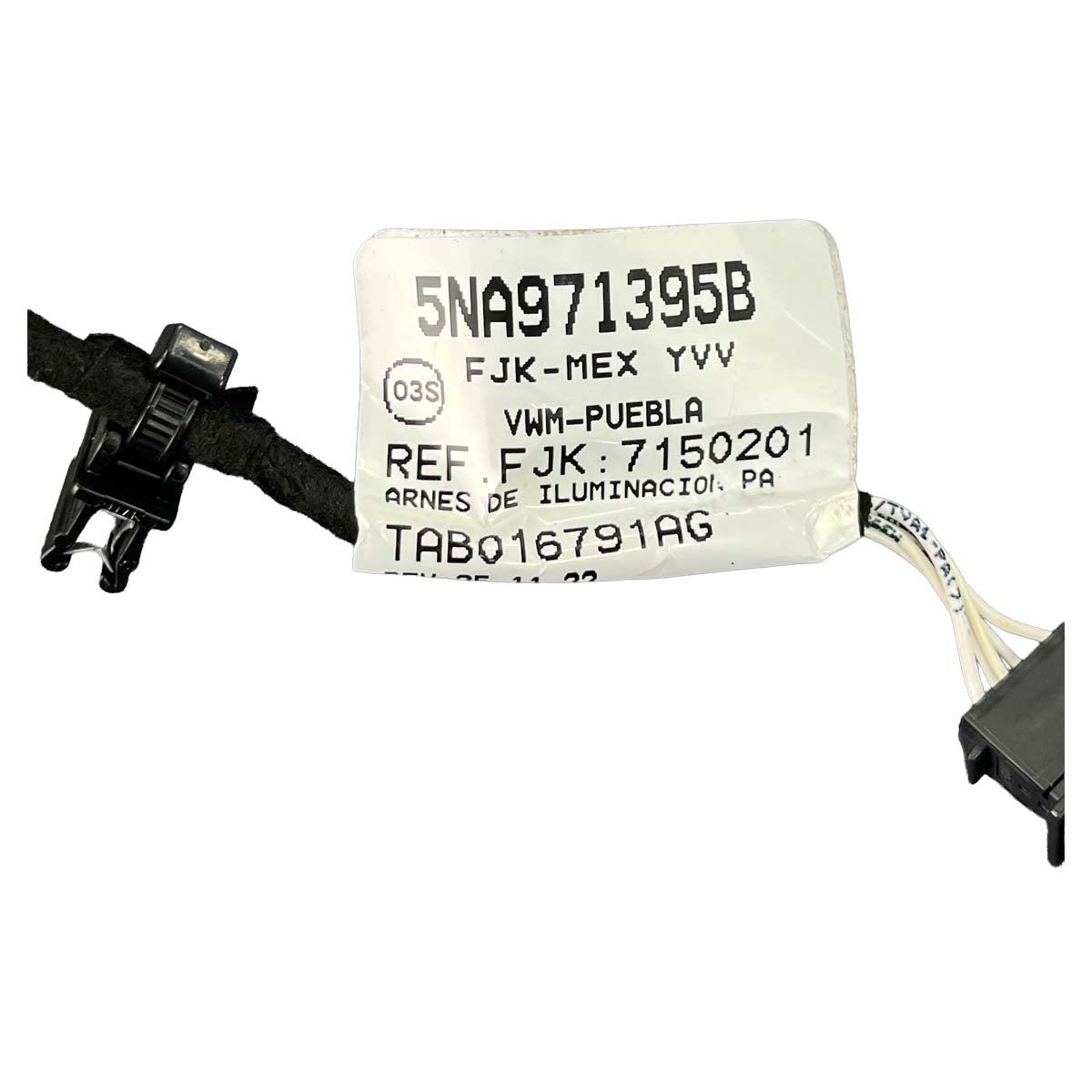 Chicote Luz Maçaneta VW Tiguan Allspace 2024 2025 Dianteira Direita