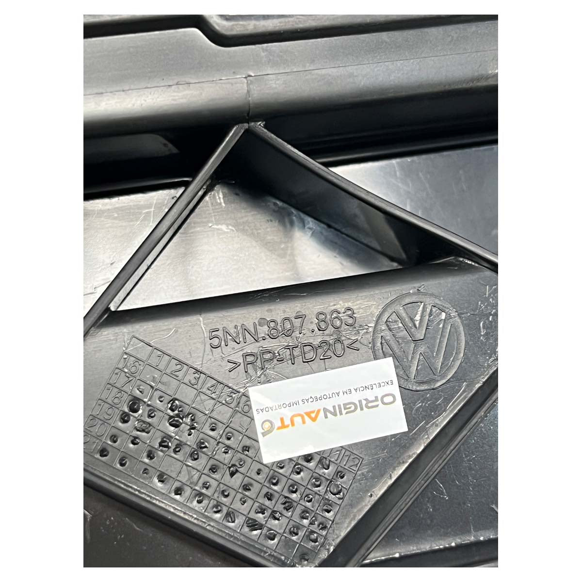 Guia Trava Parachoque VW Tiguan 2023 2024 2025 Traseiro Central
