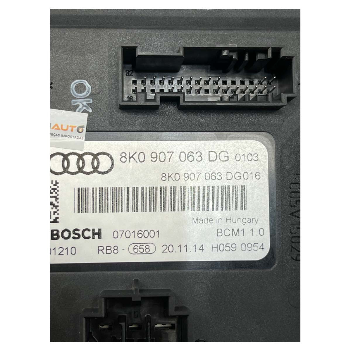 Módulo Carroceria BCM Audi A4 2013 2014 2015 2016 8K0907063DG