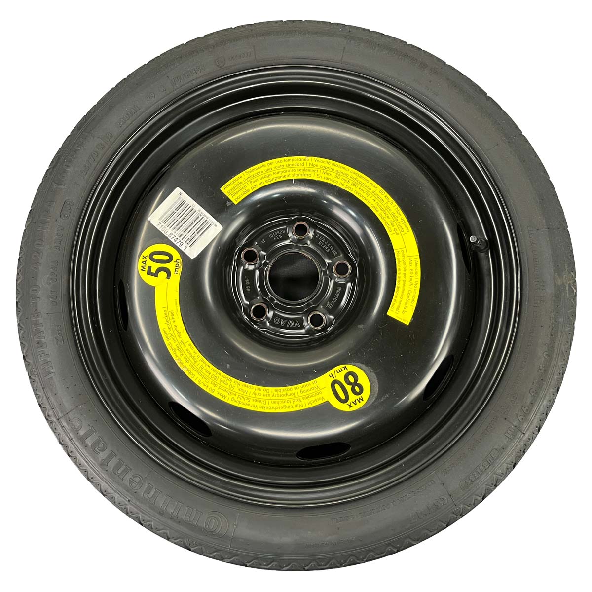 Estepe Fino Pneu 125/70 R18 Audi A4 B8 2013 2014 2015 2016