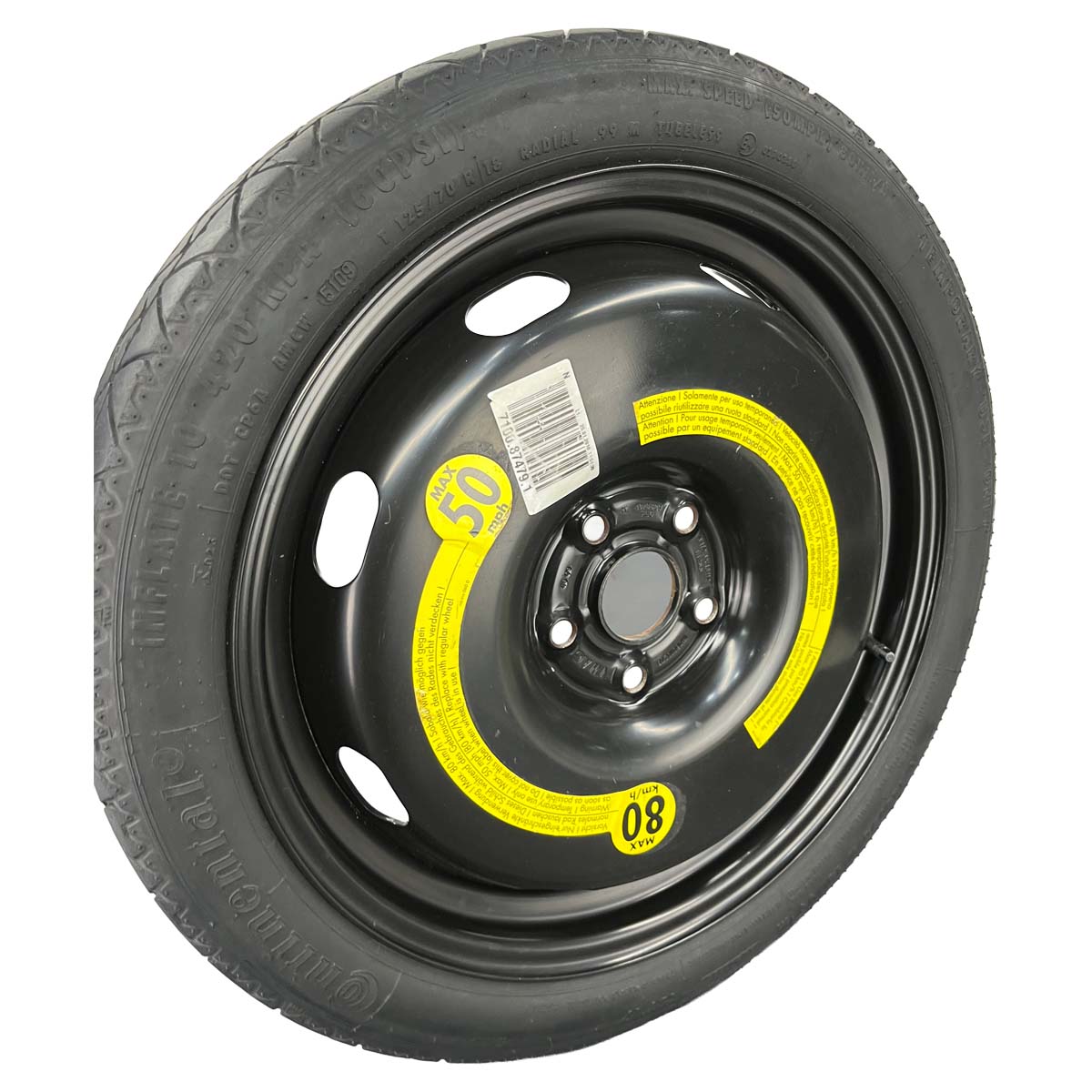 Estepe Fino Pneu 125/70 R18 Audi A4 B8 2013 2014 2015 2016