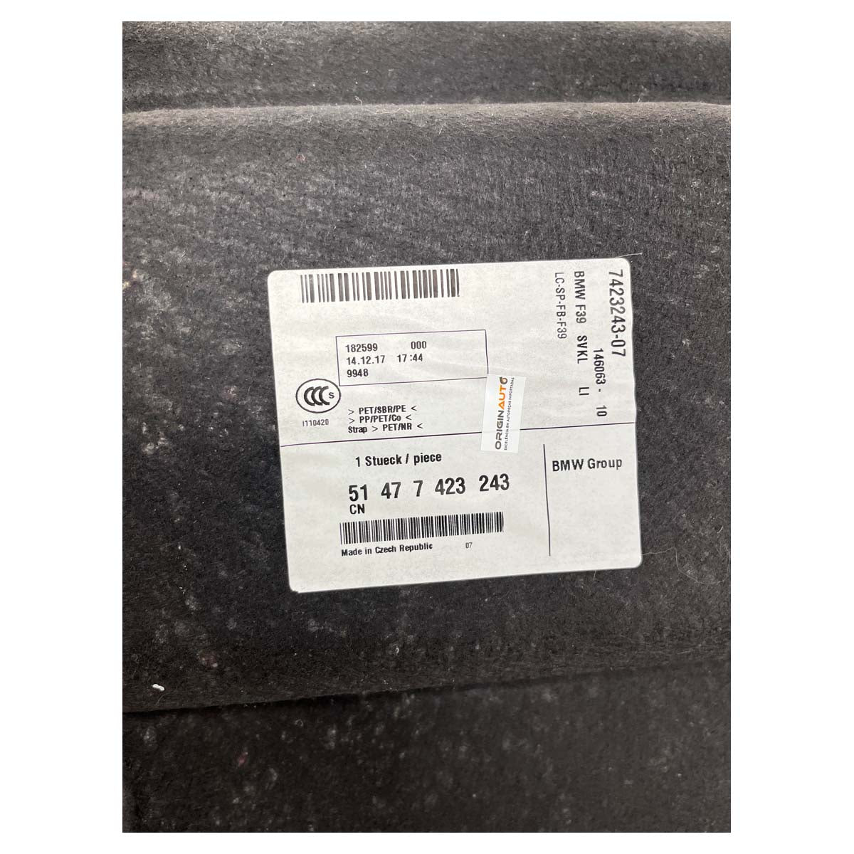 Forro Porta Mala BMW X2 F39 2017 2018 2019 Traseiro Esquerdo