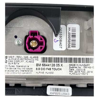 Tela Central Multimidia BMW X2 2017 2018 2019 2020 2021 2022