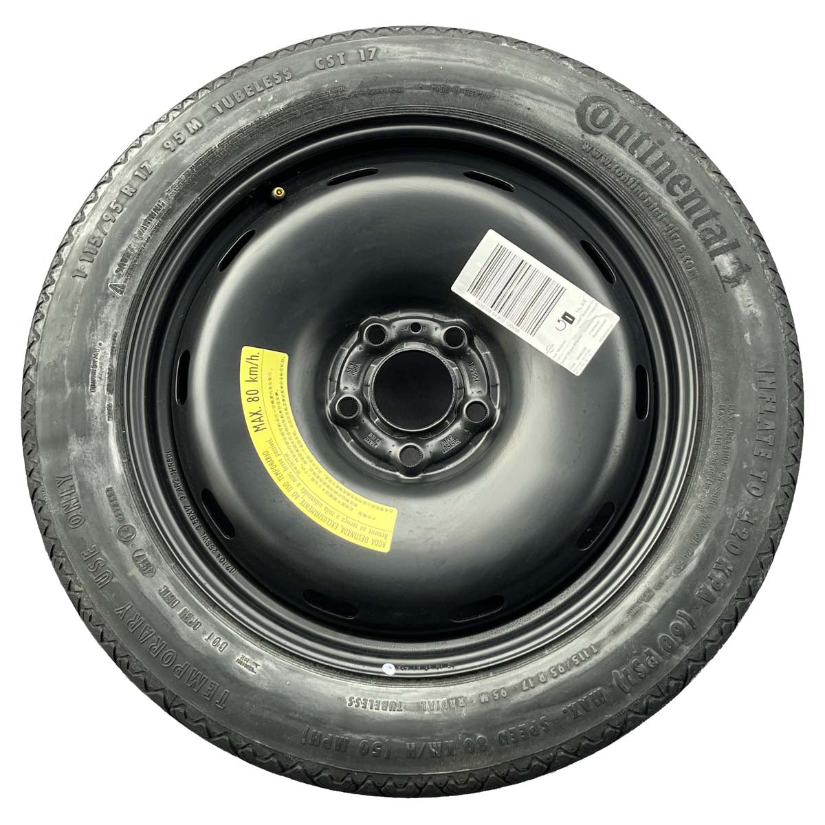 Estepe Fino Continental Pneu BMW X2 T 115/95 R 17 2018 2019