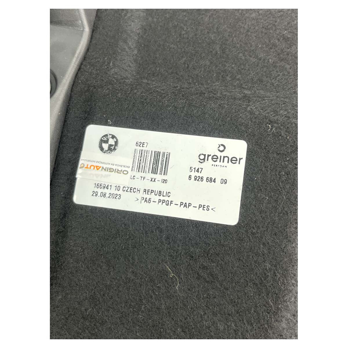 Tampão Tapete Assoalho BMW iX 2022 2023 2024 2025 Porta Mala