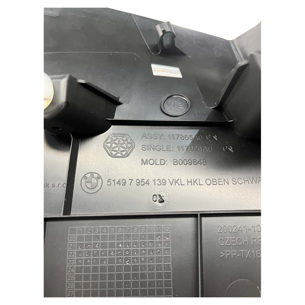 Conjunto Moldura Interna BMW iX I20 M60 2024 2025 Porta Mala