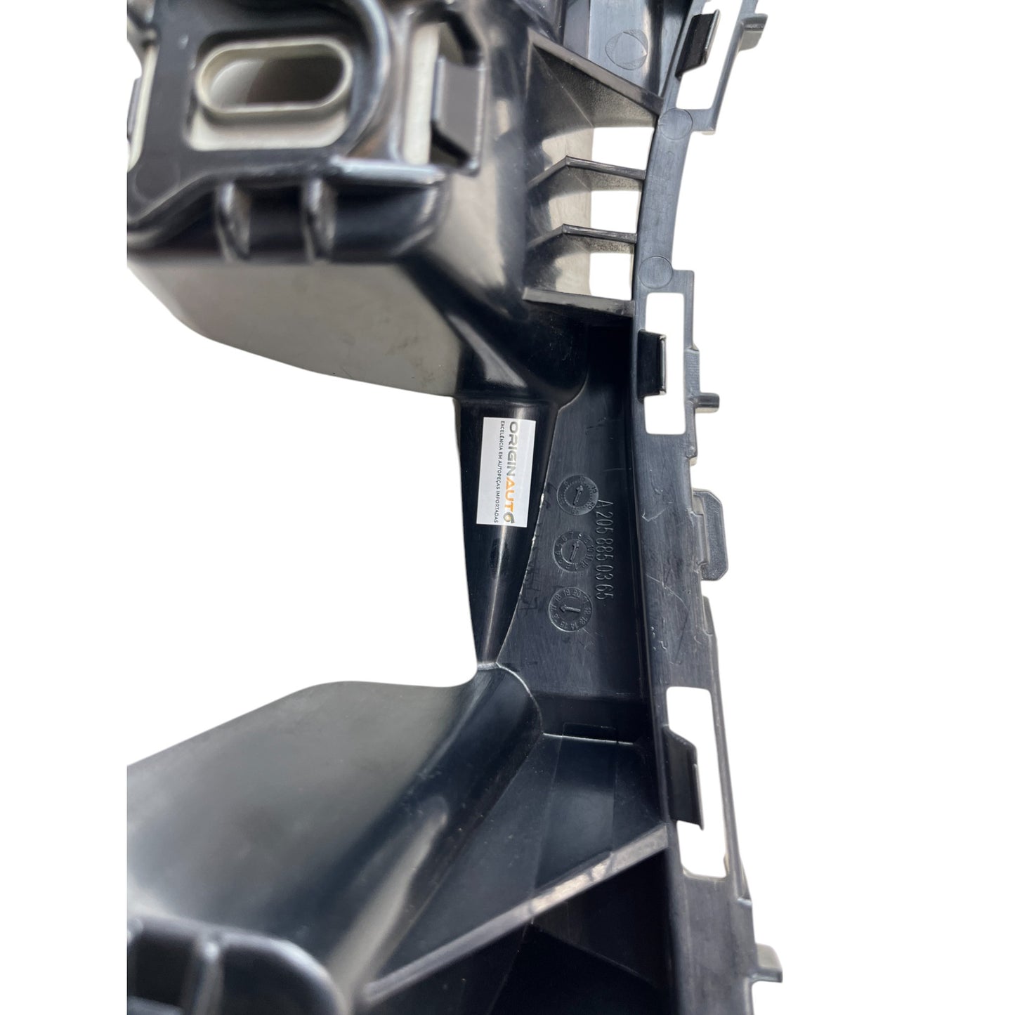 Par Guia Trava Parachoque Mercedes C250 2018 Traseiro