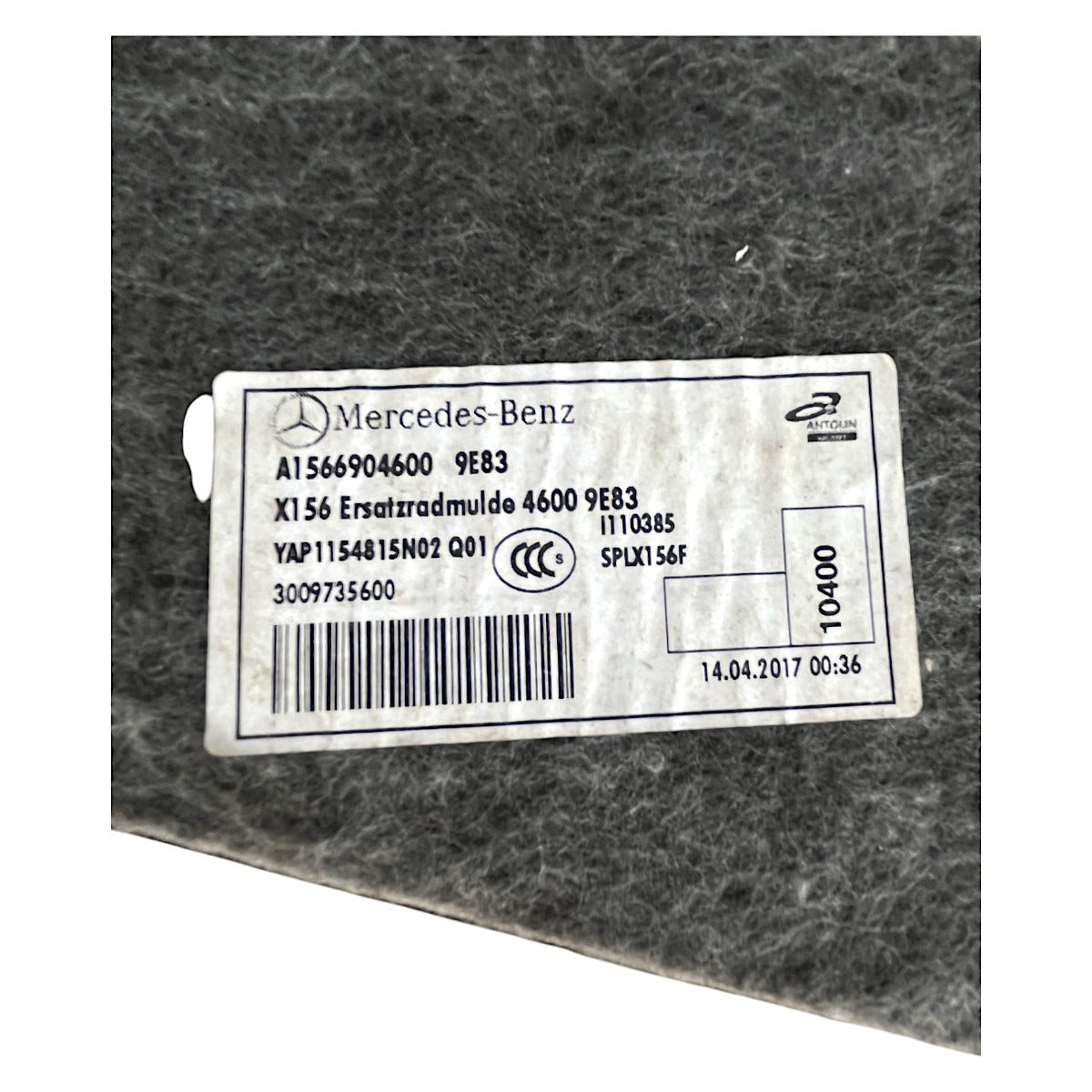 Tampão Assoalho Porta Mala Mercedes Gla 200 2018