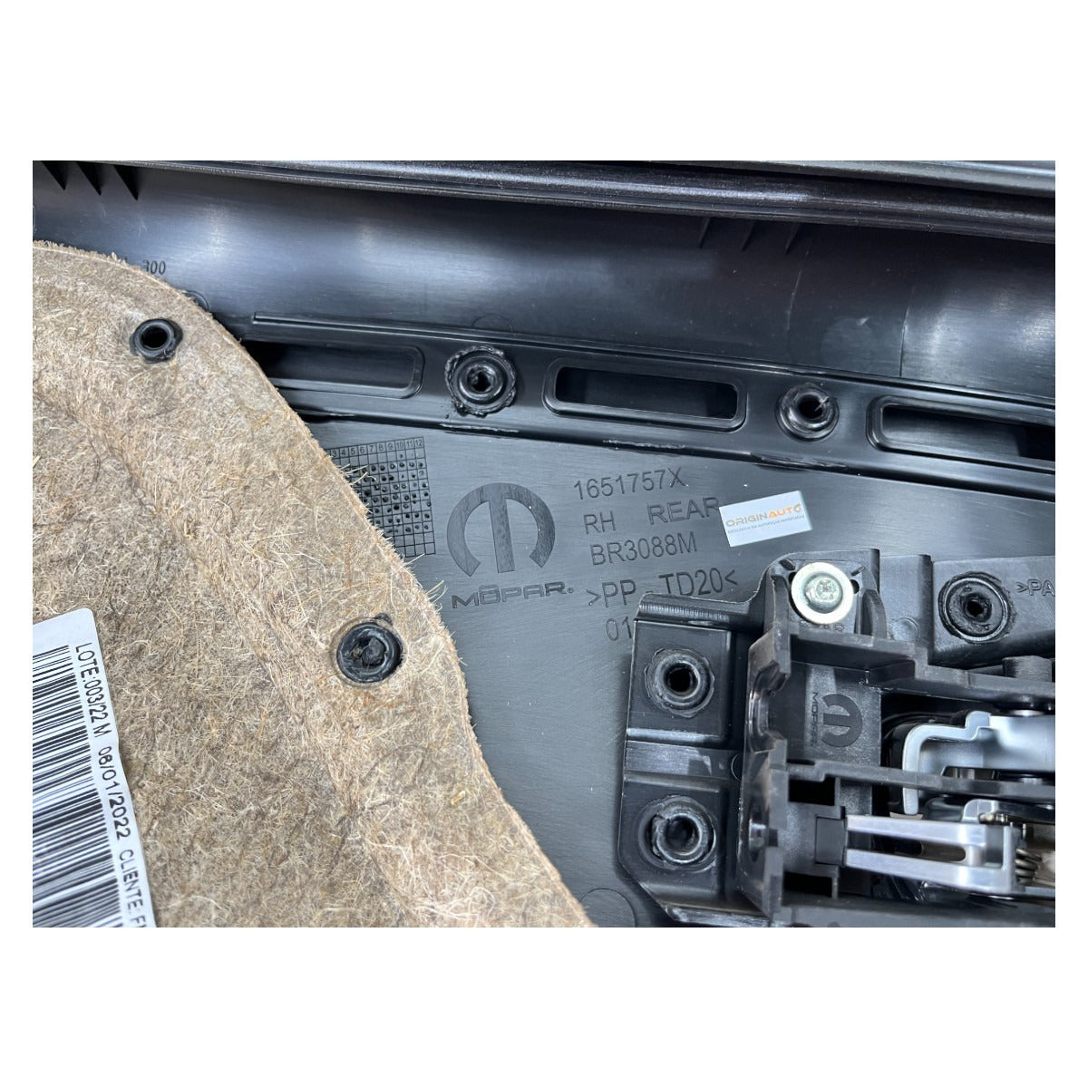 Forro Porta Jeep Renegade T270 2022 Traseiro Direito