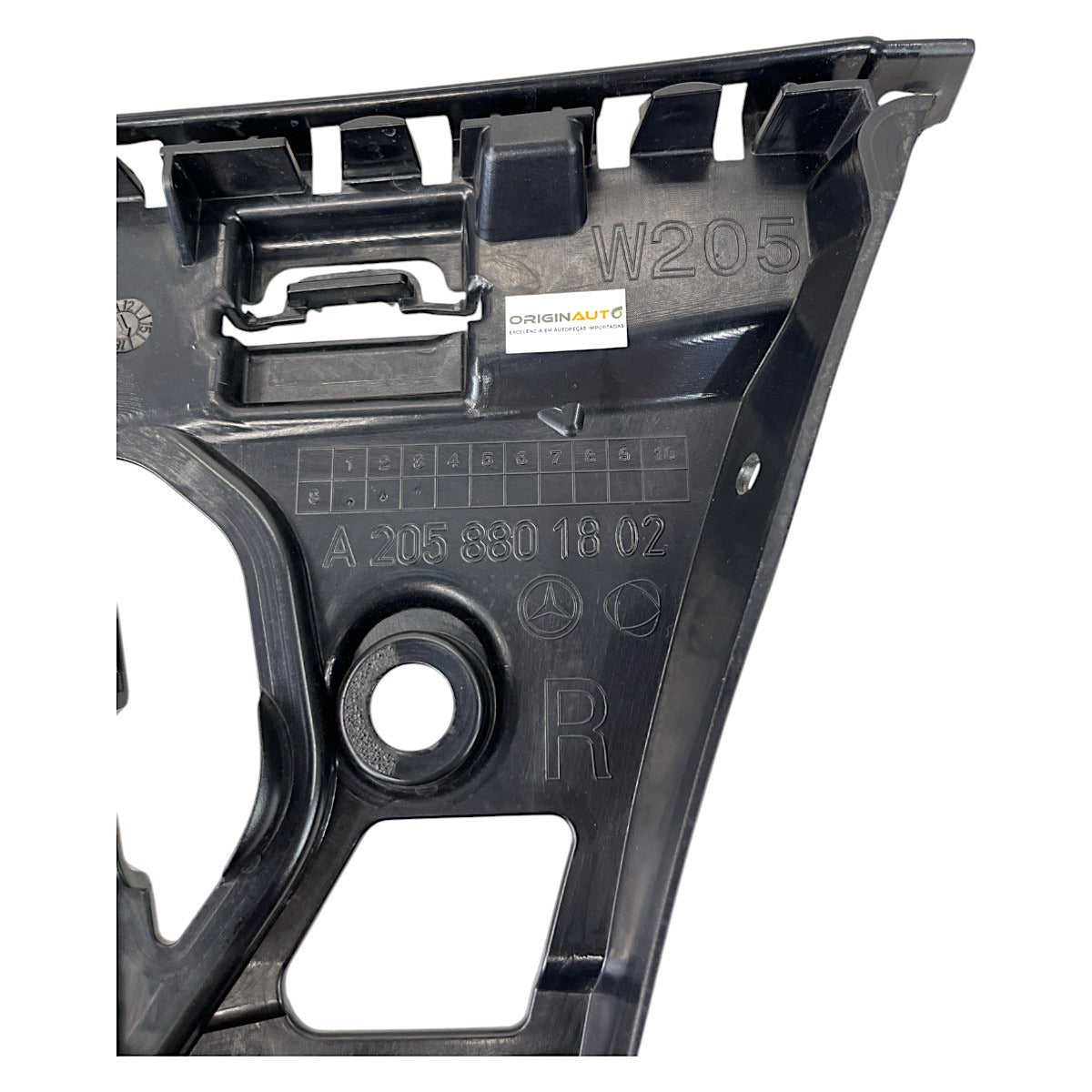 Guia Trava Parachoque Mercedes C250 2018 Traseiro Direito