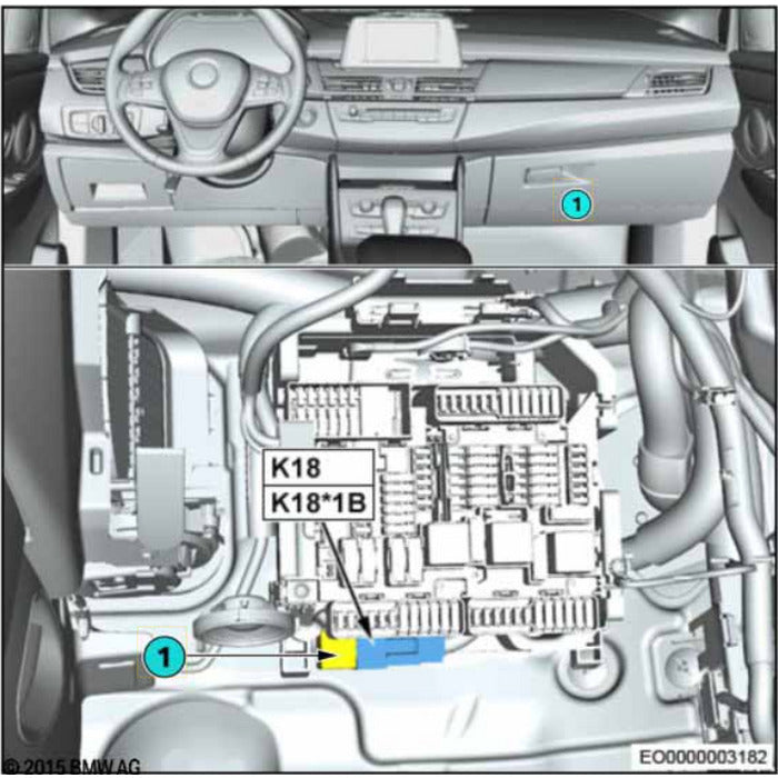 Caixa Fusiveis Interna BMW X1 2016 2017 2018 2019 Pé Carona