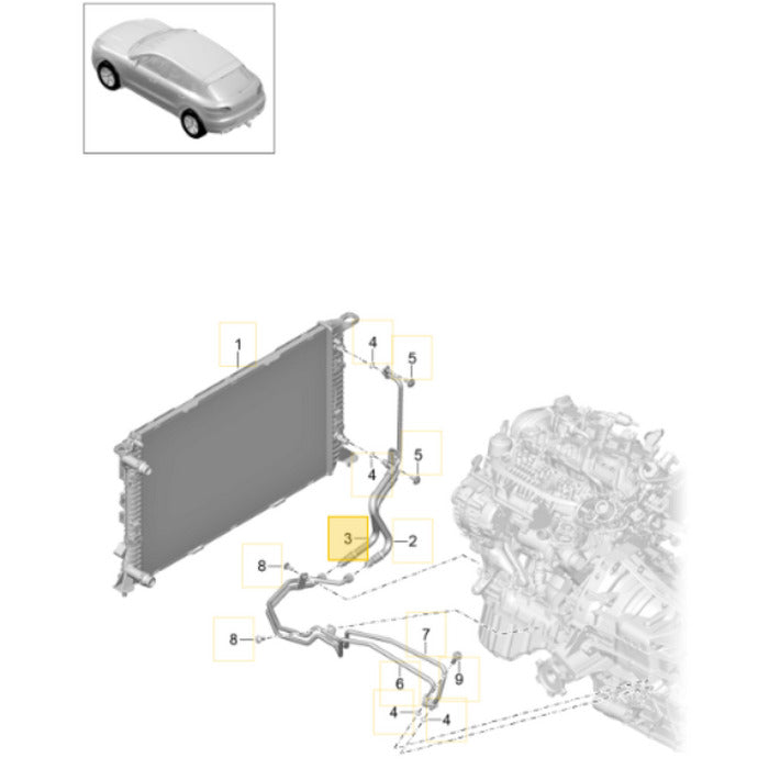 Mangueira Cano Óleo Porsche Macan 2.0 252cv 2018 95B317825B