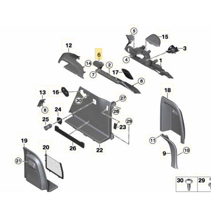 Acabamento Porta Mala BMW X4 28i 2015 2016 2017 2018 Direito