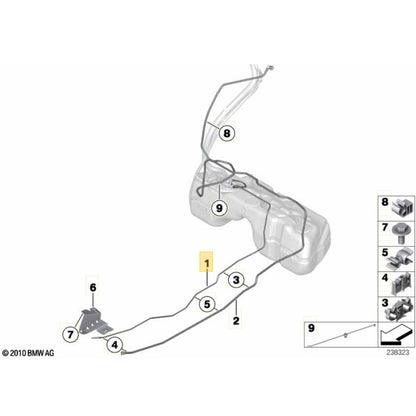 Mangueira Tanque Combustível BMW X4 2.0 N20 2016 2017 2018