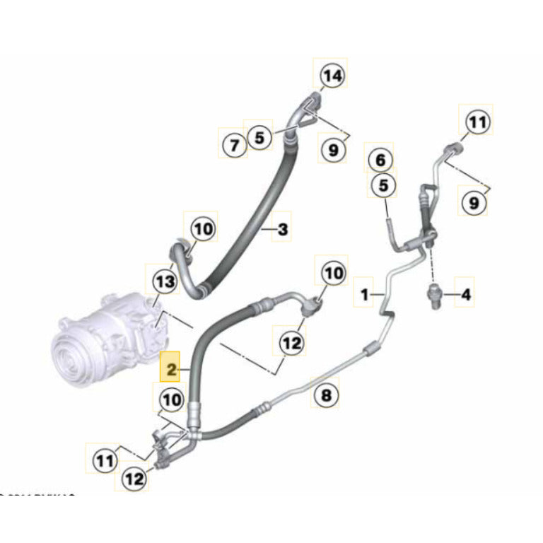 Mangueira Compressor BMW X4 2015 2016 2017 2018 922823506