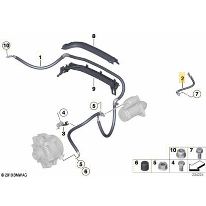 Cabo Terra Motor Arranque BMW X4 2.0 N20 2016 2017 2018