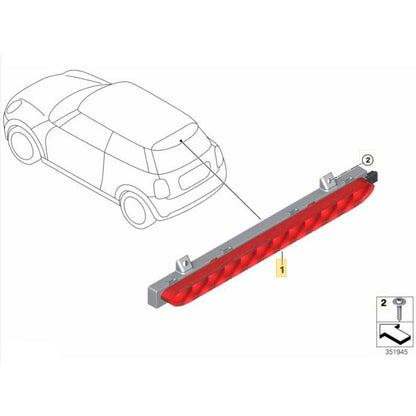 Luz Freio Brake Light Mini Cooper S 2021 2022 2023 Aerofolio