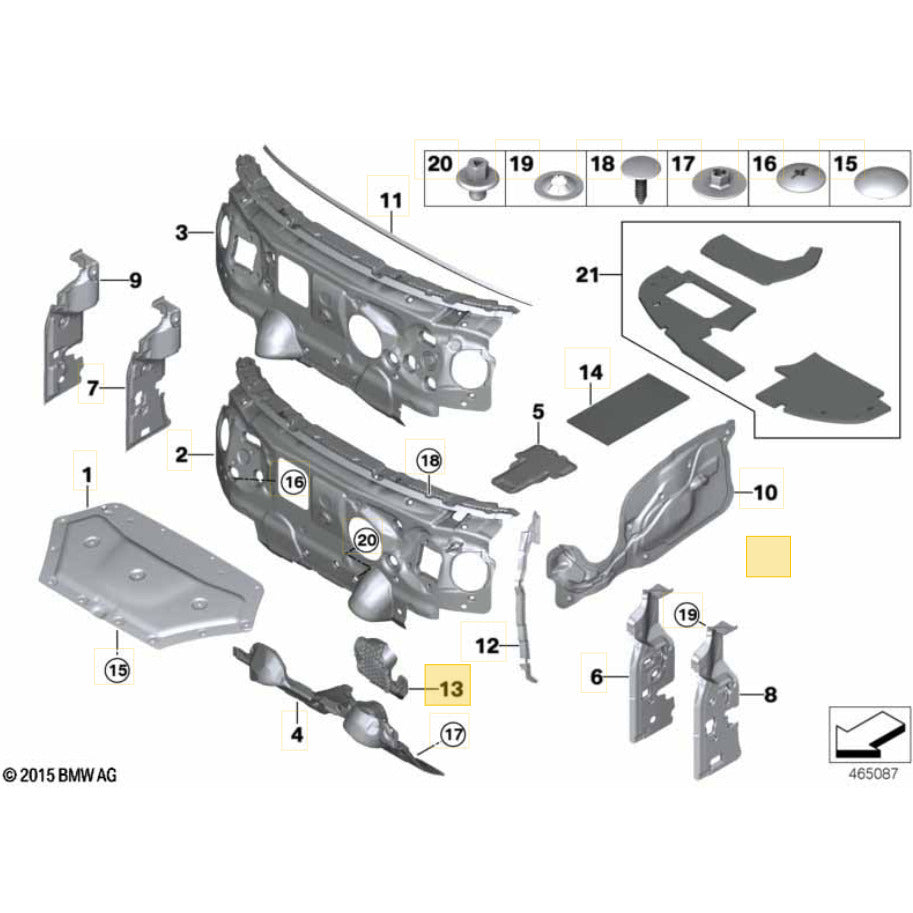 Vedação Coluna Direção Mini Cooper 2021 2022 2023 Isolamento