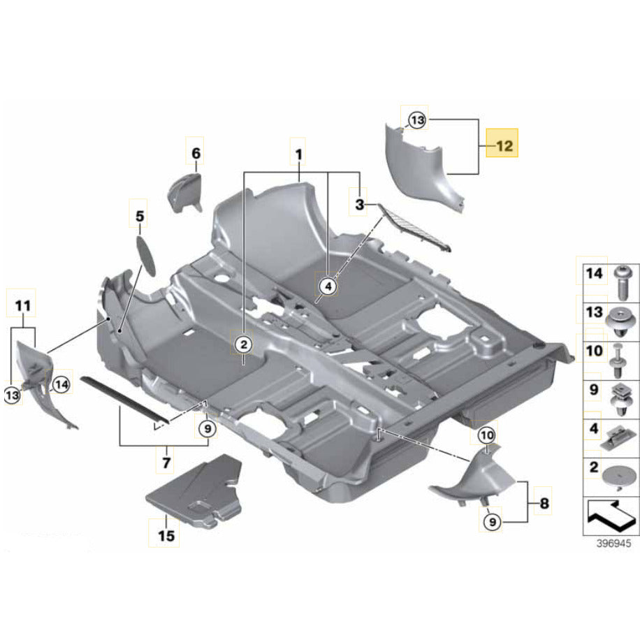 Moldura Coluna A Mini Cooper 2021 2022 2023 Direita Inferior