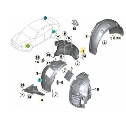 Capa Parabarro Dianteira Esquerda BMW 320i 2014 F30 7260699