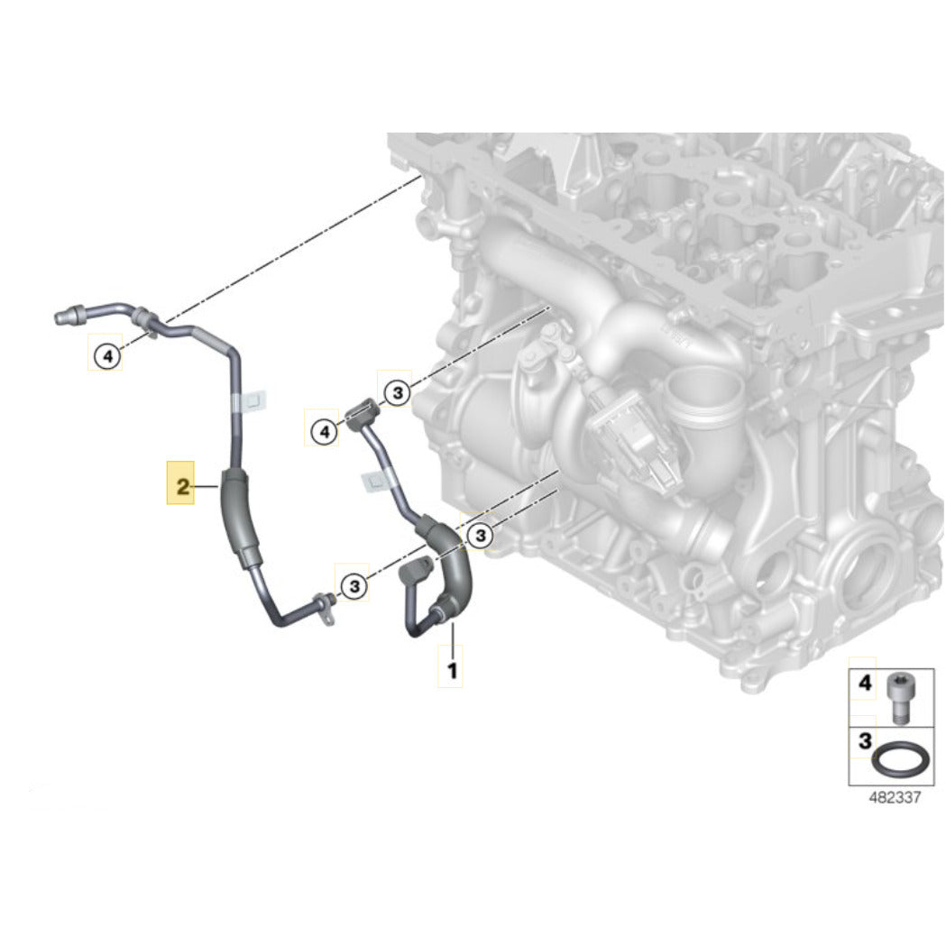 Cano Tubo Turbina Mini Cooper S 2.0 B48 2021 2022 9488188