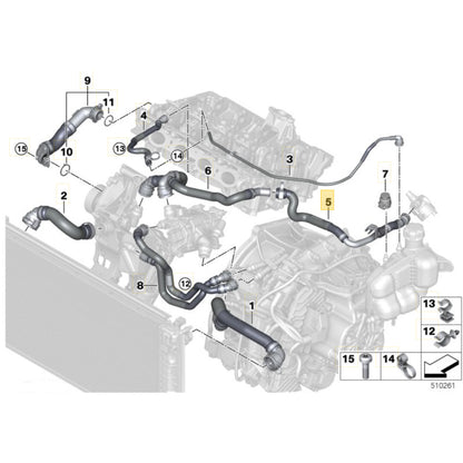 Mangueira Água Radiador Mini Cooper S 2.0 B48 2021 2022 865848804