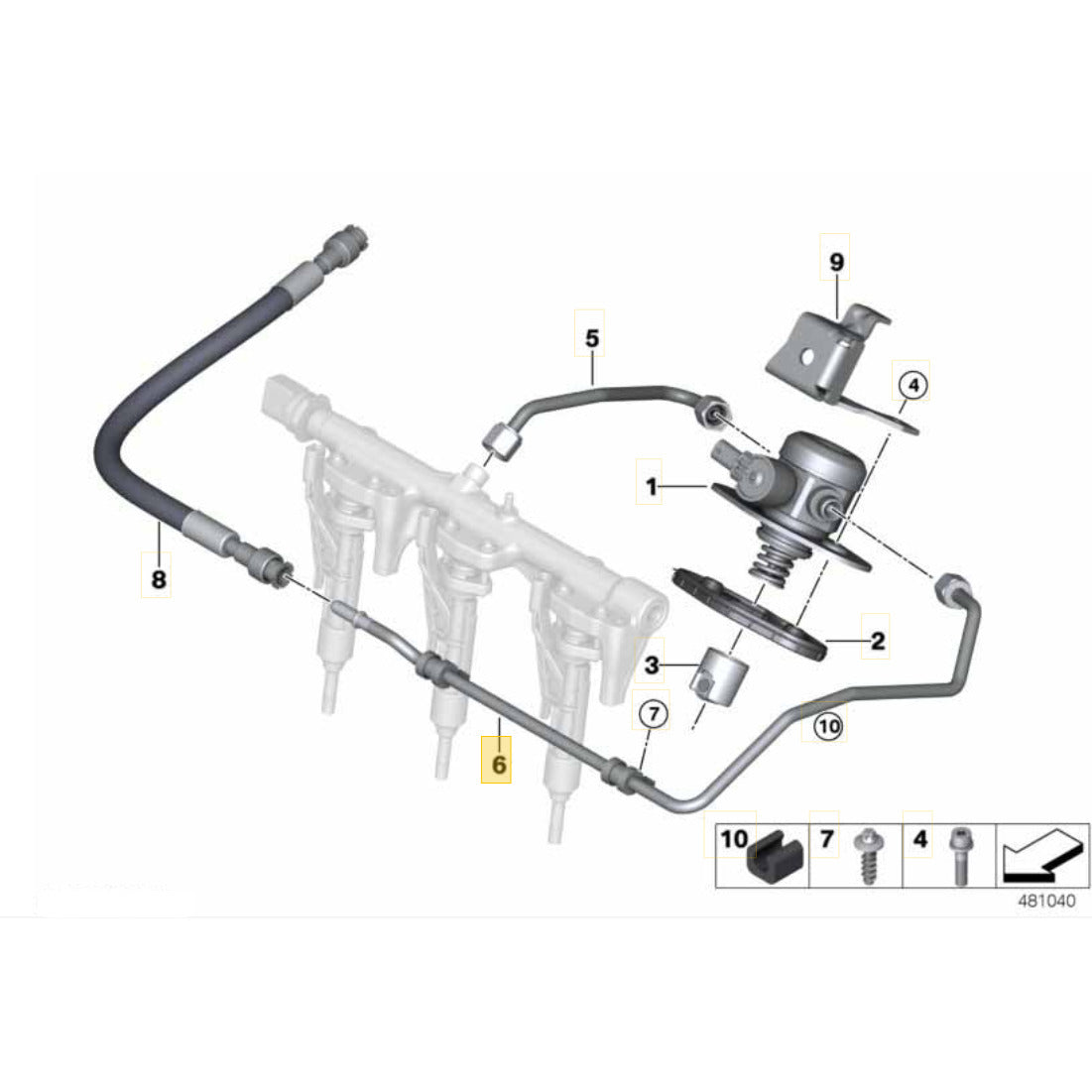 Mangueira Bomba Alta Mini Cooper S 2.0 2021 2022 Combustível