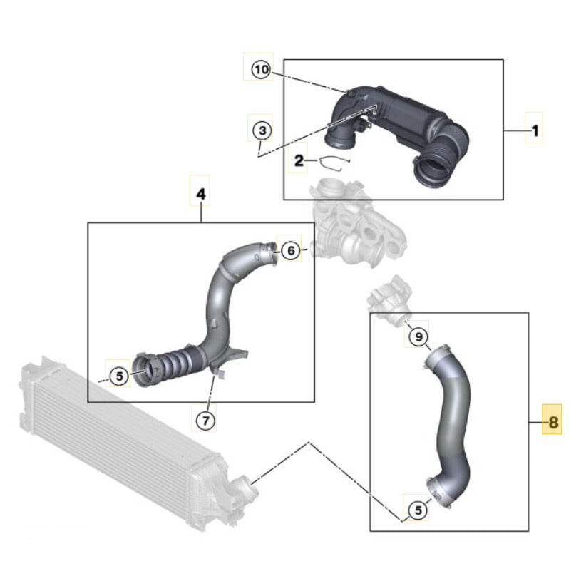 Mangueira Intercooler Mini Cooper S 2.0 2021 2022 Esquerda