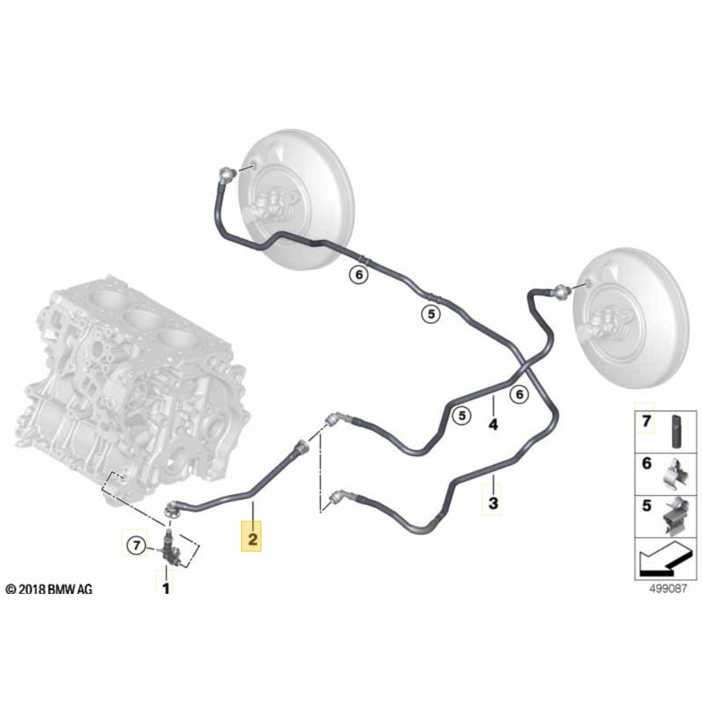 Mangueira Vácuo Ar Mini Cooper S 2.0 B48 2021 2022 Bloco