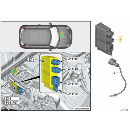 Módulo Central Mini Cooper S 2021 2022 2023 Alimentação Z11