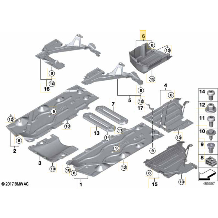 Protetor Assoalho Mini Cooper S 2021 2023 Traseiro Direito