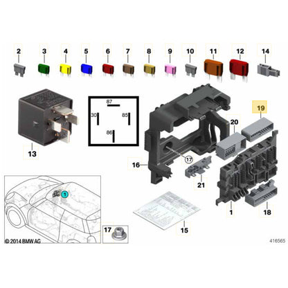 Caixa Fusiveis Interna Mini Cooper S 2021 2022 2023 9270356