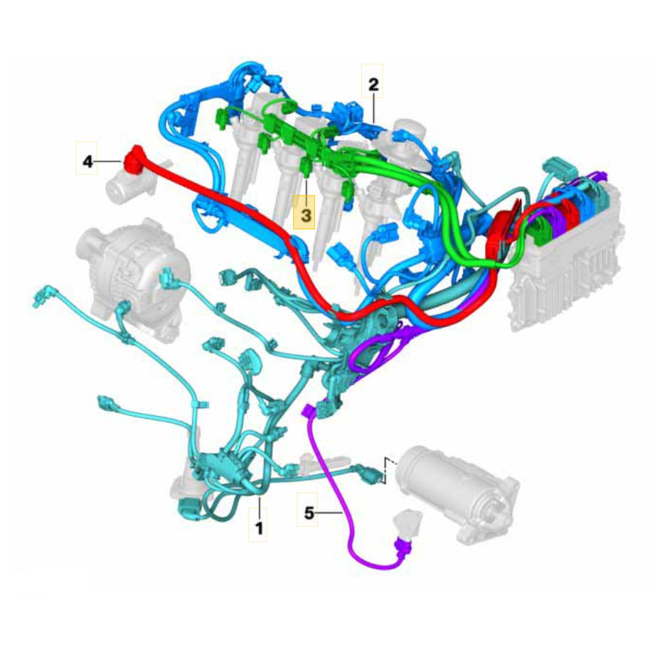 Chicote Central Injeção Mini Cooper S 2.0 B48 2021 2022 Bico
