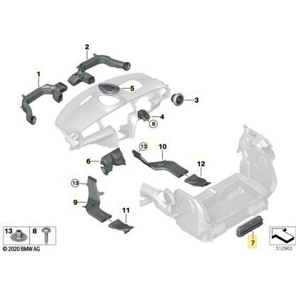 Grade Ventilação Carroceria Mini Cooper S 2021 2022 2023