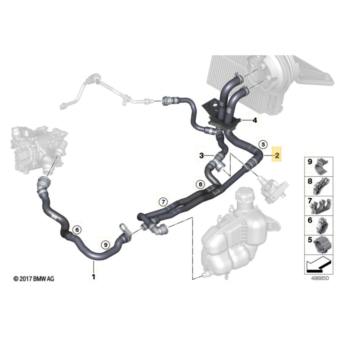 Mangueira Água Evaporadora Mini Cooper S 2.0 B48 2021 2022