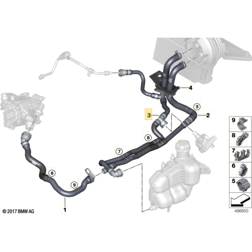 Mangueira Água Evaporadora Mini Cooper S 2.0 B48 2021 2022