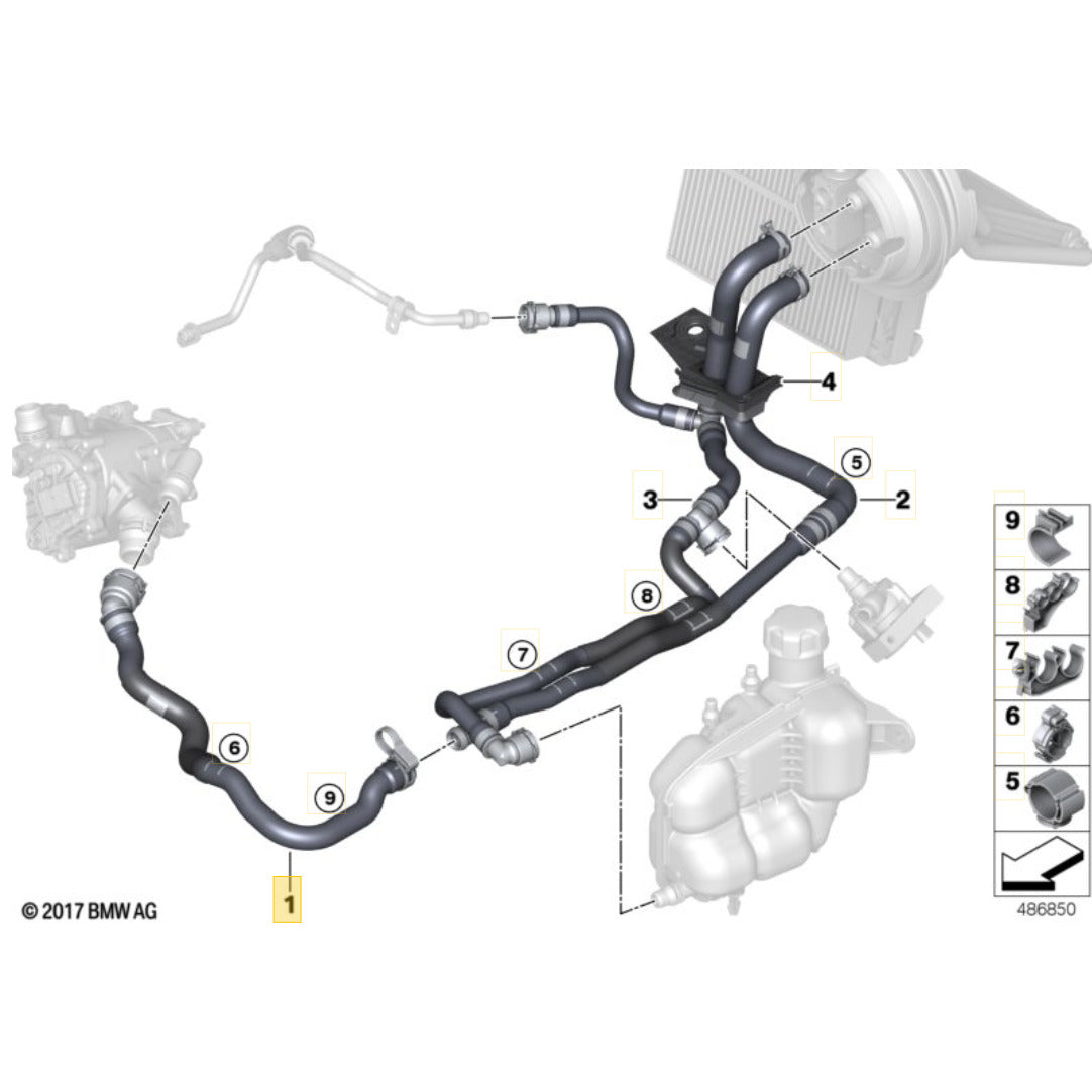 Mangueira Evaporadora Mini Cooper S 2021 2023 Termostática