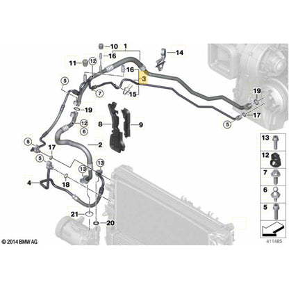 Mangueira Evaporadora Mini Cooper S 2021 2022 2023 9209724