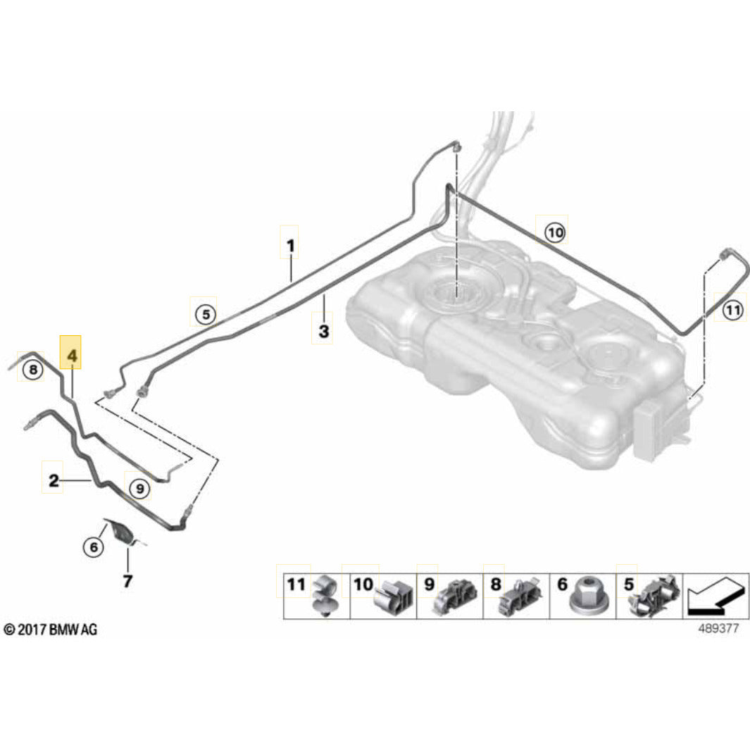 Mangueira Linha Combustível Mini Cooper S 2.0 B48 2021 2022